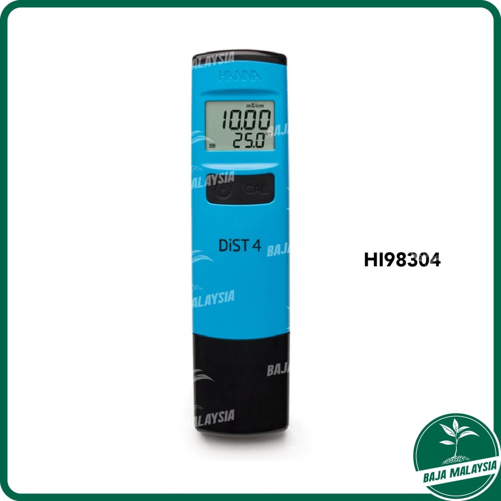 HI98304 DIST 4 HANNA EC TESTER Alat Penguji Kepekatan Cecair Air Baja ...