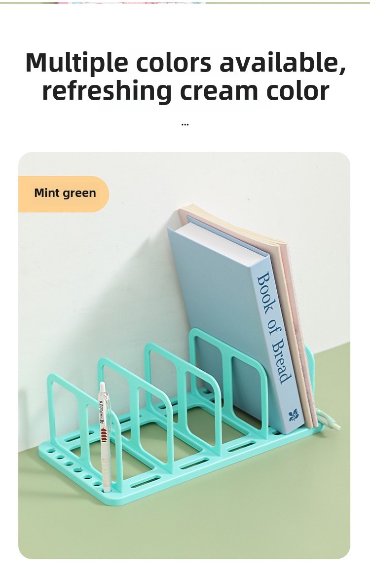 Book storage rack with detachable partition board for increased ...