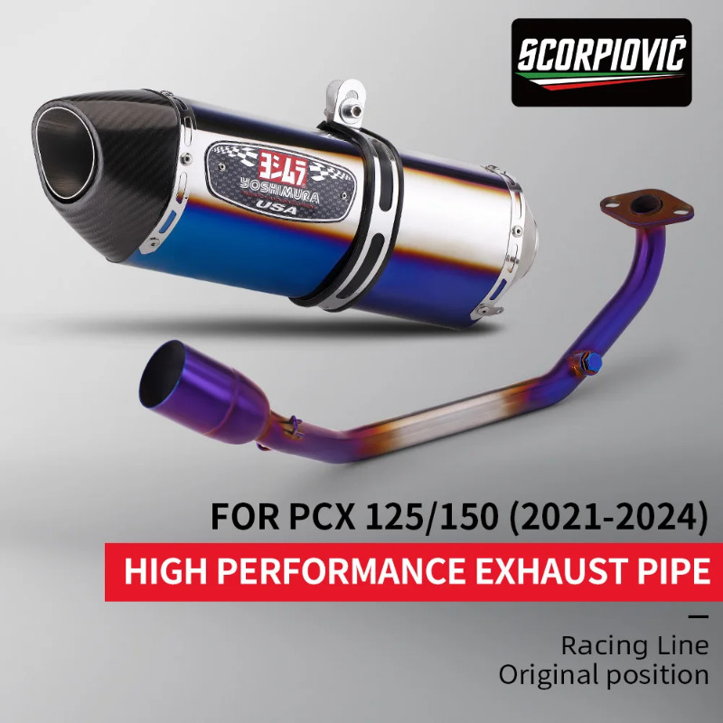 For PCX125 PCX150 PCX 125 PCX 150 2021 2022 2023 Muffler Exhaust Escape ...