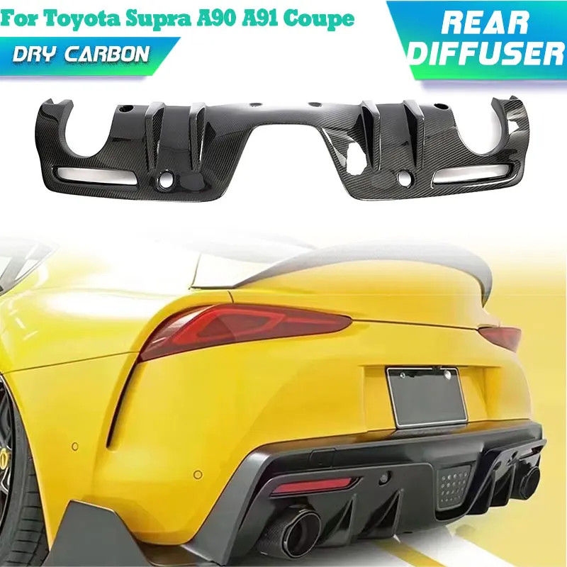 Dry Carbon Car Rear Bumper Diffuser Lip Spoiler for Toyota Supra A90 ...