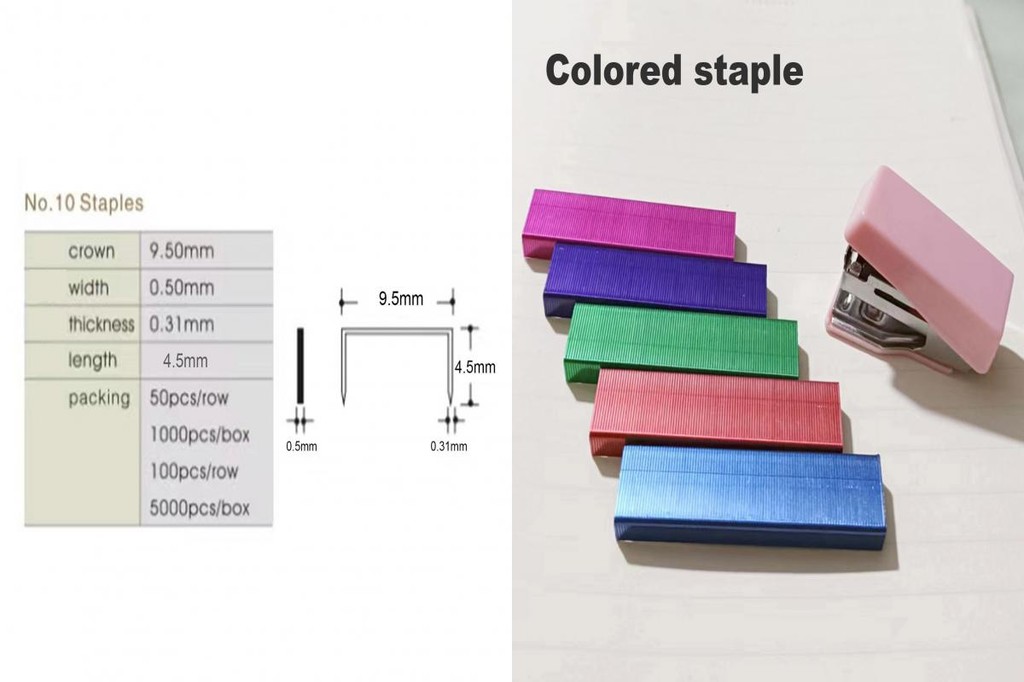ninming Smooth Black Plating Staple Colored Staple for Bookbinding ...