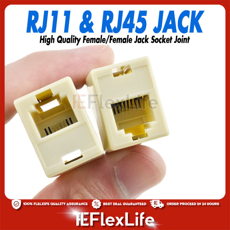 High-Quality RJ11 RJ45 Telephone Jack Network Internet Jack Female To ...