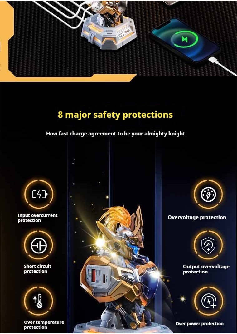 [2024 New] Moshow MCT-E02 Lake Knight Gilded Chest Charging Stand 65W ...