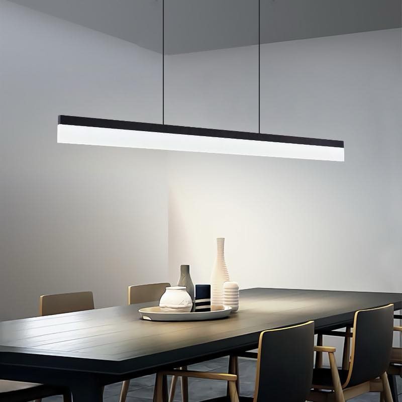 Modern LED Stripe Wave Chandelier Pendant Light Hanging Lamp Lampu ...
