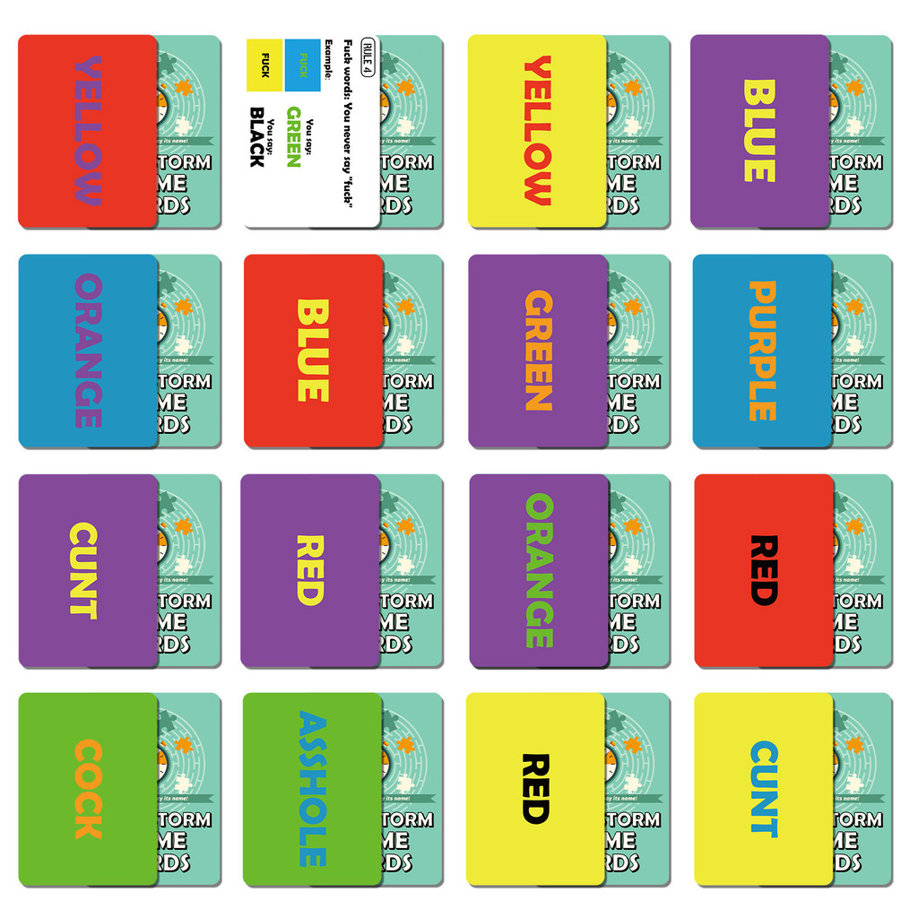 50pcs Interactive Group Card Game Brainstorming Challenge Fast Reflex ...