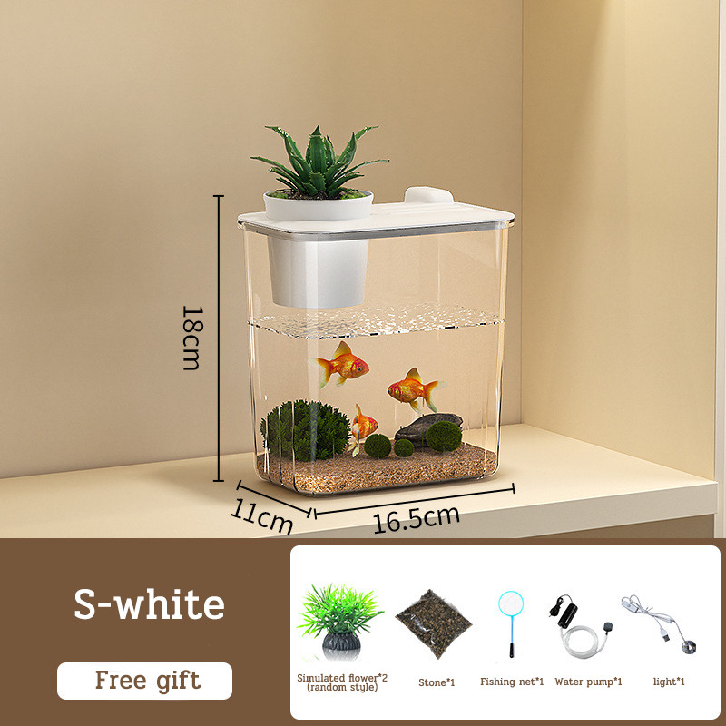 Aquarium Ecological Factors Reference: Fish Tank Ecological Aquarium Acrylic Material With Cover Transparent