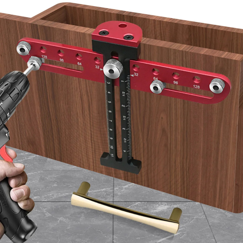 Drawer Handles Punch Locator Door Cabinet Handle Hole Pitch Punch ...