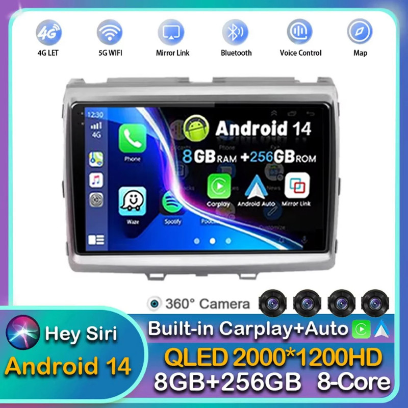 Android 14 Carplay Auto WIFI+4G For Mazda MPV LY Mazda 8 2011-2018 Car ...