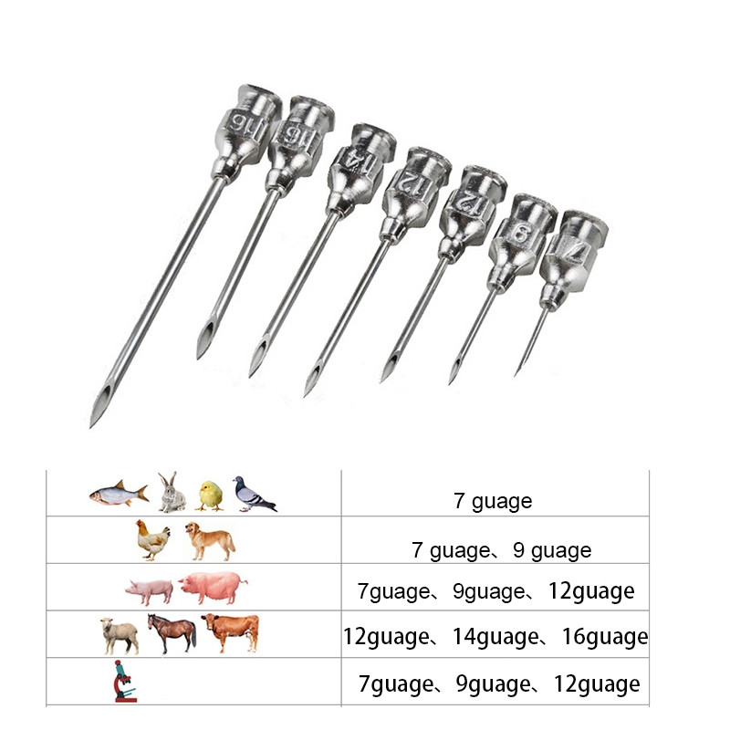 10/20/30ML Animal Syringe with 1 Dozen Assorted Needles for Pig Farm ...