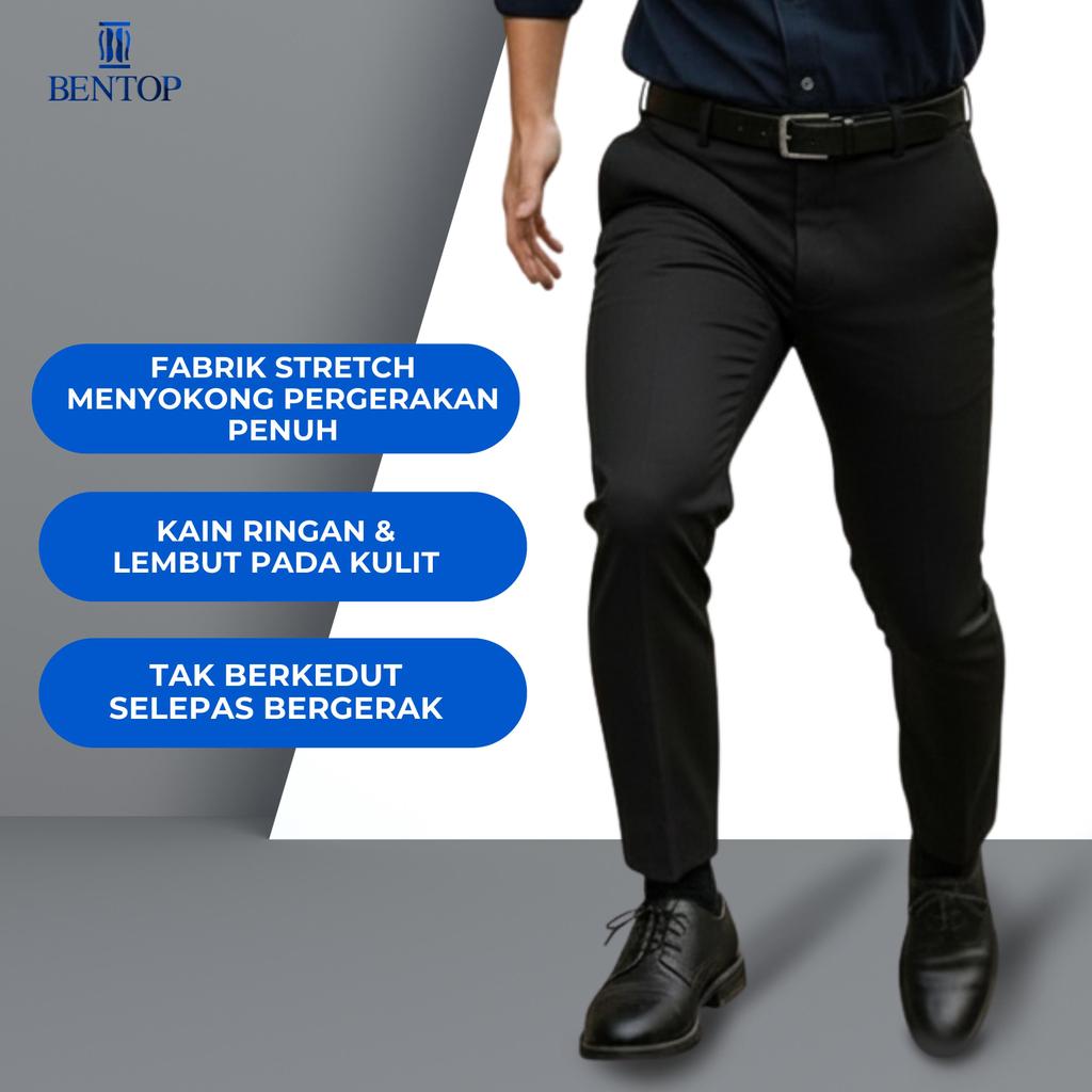 BENTOP Slack Lelaki Super Slim Fit V1-Seluar Slack SuperSlim Fit ...