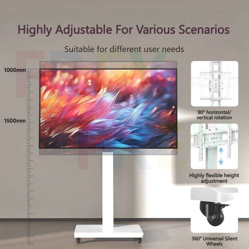Rotating TV Stand Universal 32-75 Inch Mobile TV Stand TV Floor Stand ...