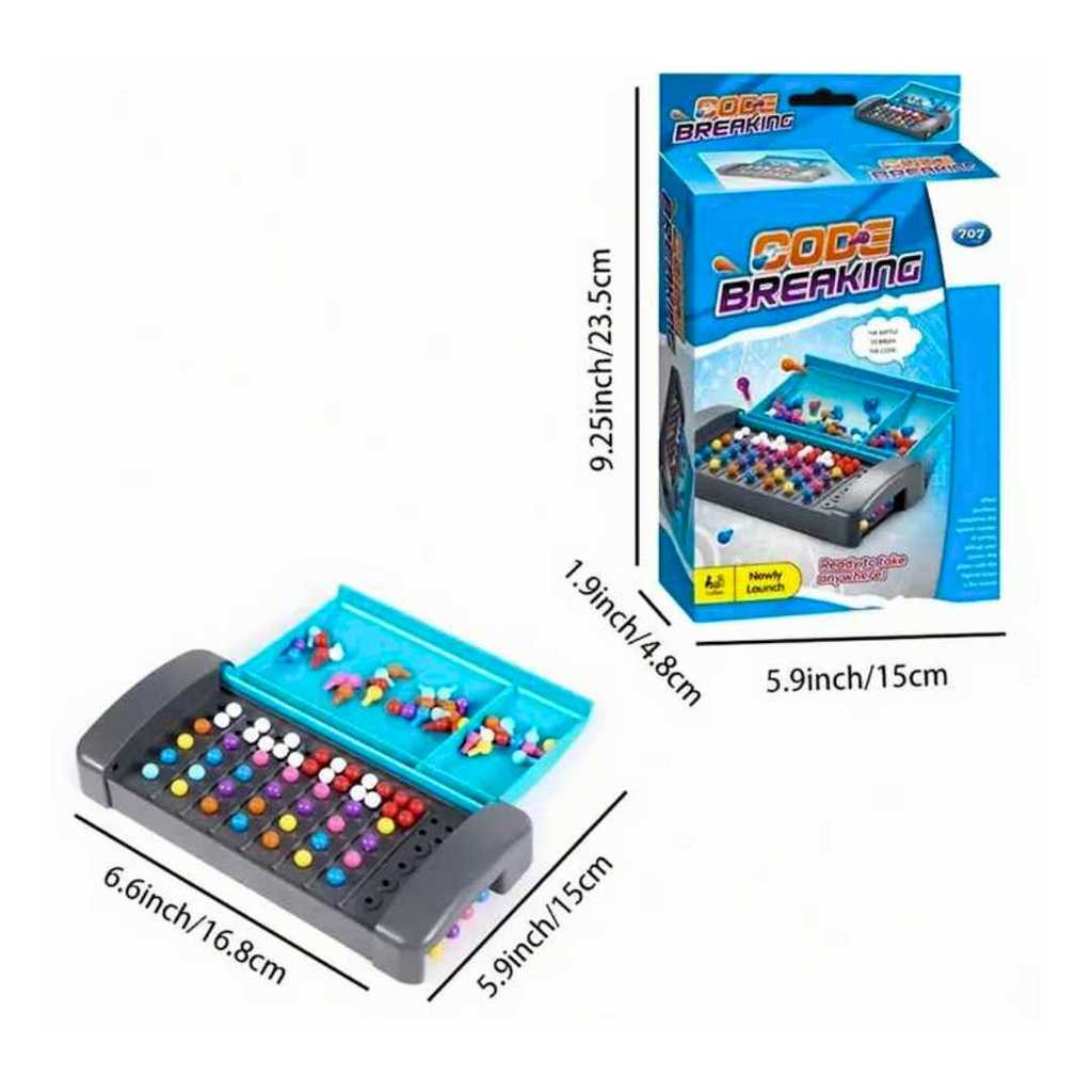 Code Breaking Mastermind Puzzle Board Game Montessori Code Pin Solving ...