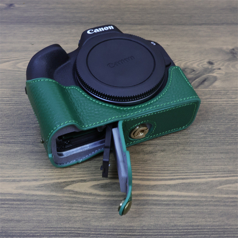 Genuine Leather Bottom Case for Canon EOS R50 Half Camera Body Cover 1/ ...
