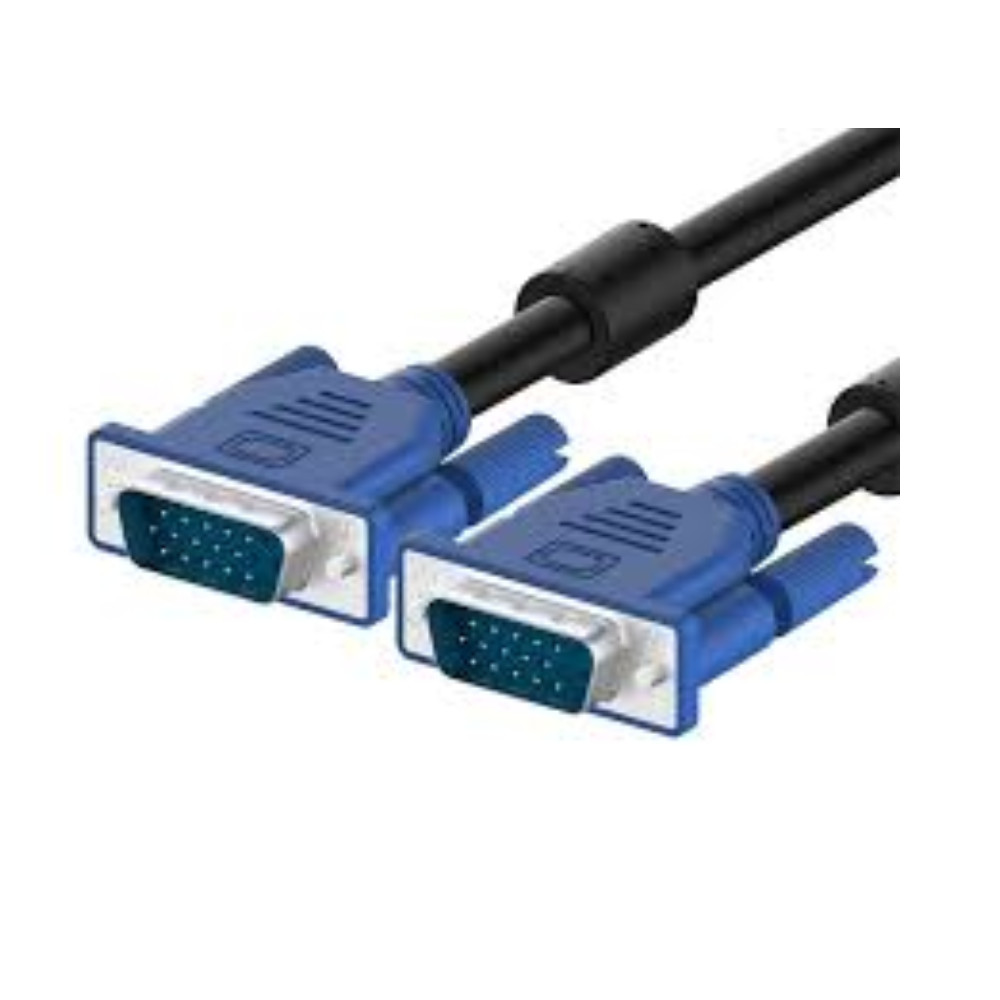 VGA D Sub Cable 1.5 Meter 15 Pin Male to Male Display Cable | Shopee ...