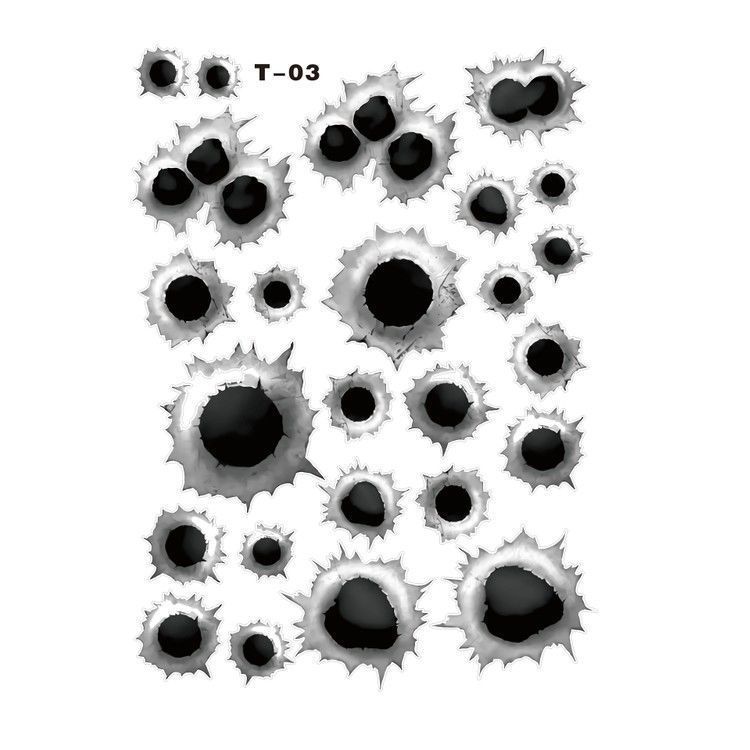 Car Scratch Cover, Personalized Decorative Bullet Mark Stickers ...