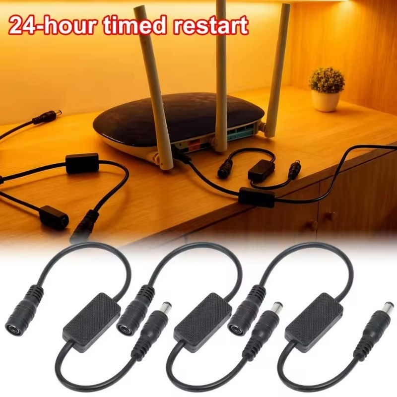 Automatic Router Reboot Device with Timer Function, 30cm Cable for ...