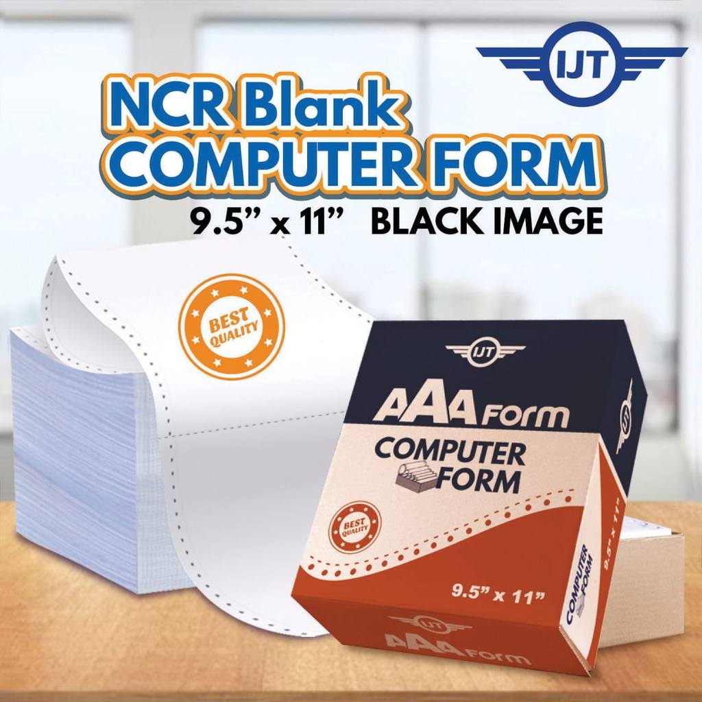 AAA Form 2ply W/W NCR Computer Form FULL BOX ( ALL WHITE ) 1000 FANS ...