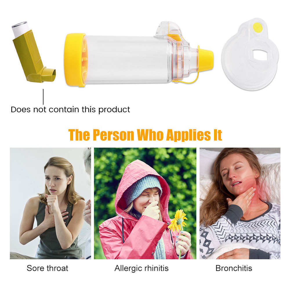 Asthma Spacer Inhaler Spacer Device Silicone Aerosol Cabin For Adult ...
