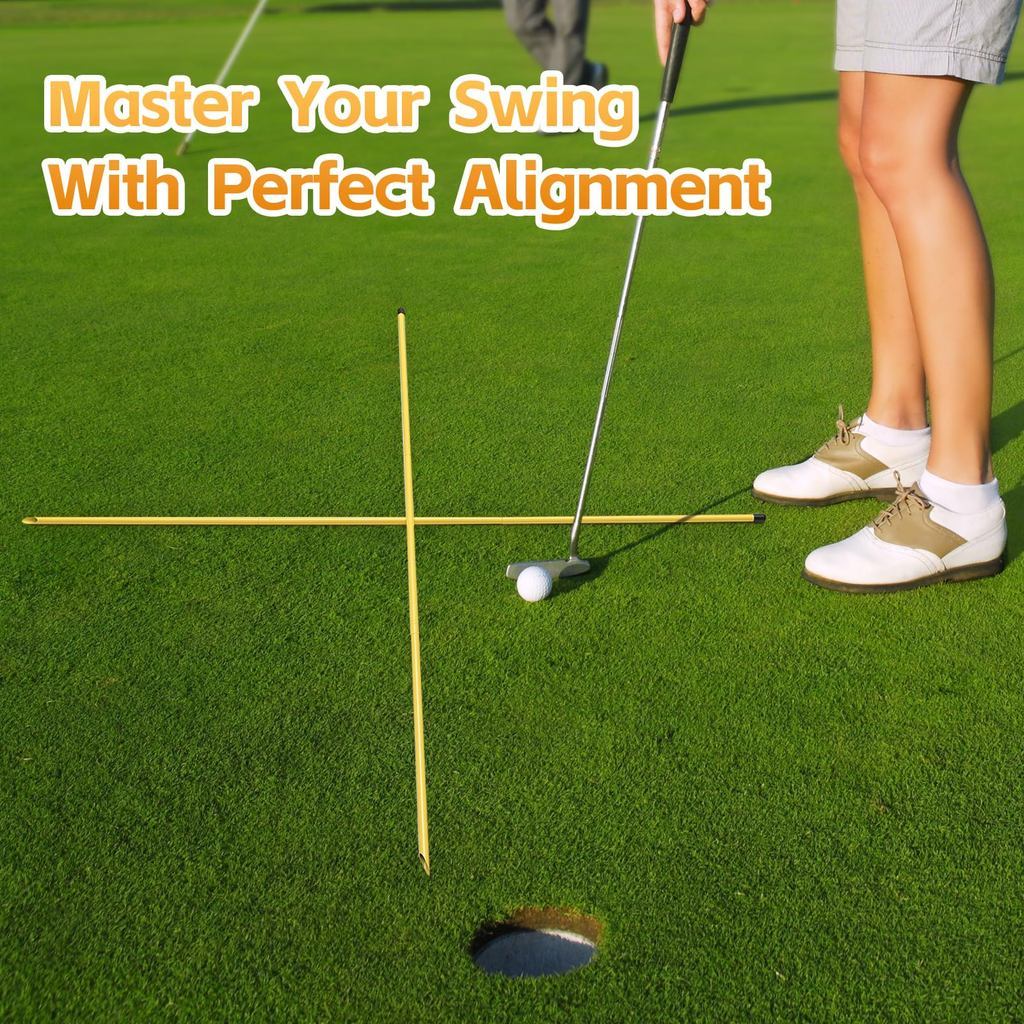 2PCS 120cm Golf Alignment Sticks/TEPAT Swing Trainer/Posture Correction ...