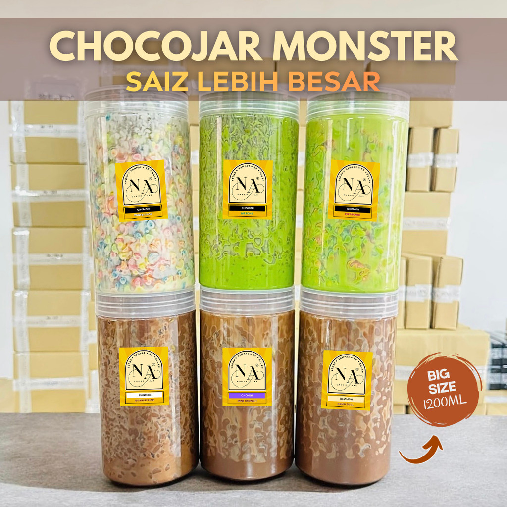 Chocojar Monster Besar Gedabak 1200ml 440 gram Kokojar Balang Cereal ...