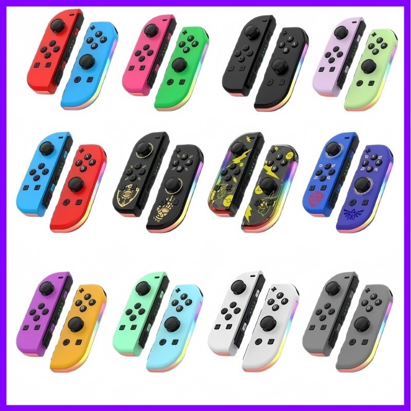 Nintendo Switch split controller Joycon left and right RGB lights ...