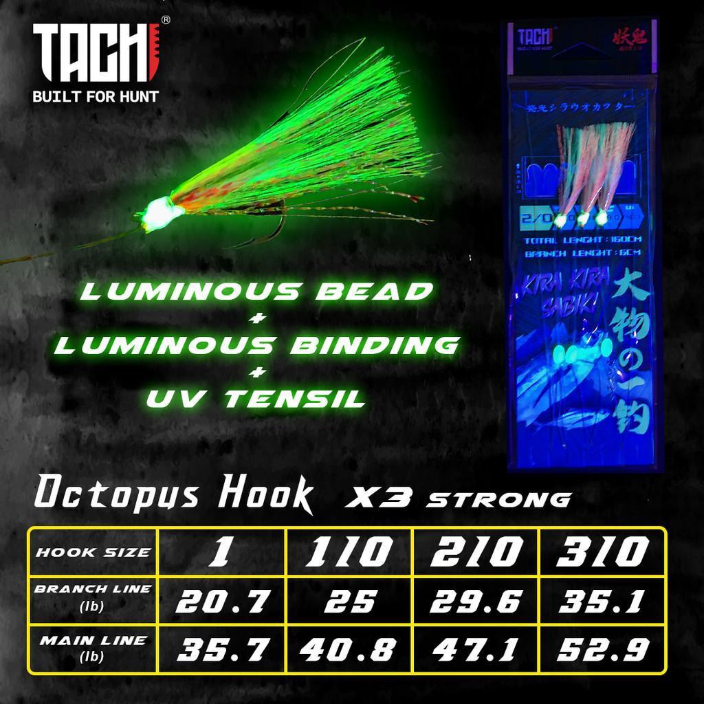 TACHI KIRA-KIRA Apollo Sabiki Luminous Day Night Fishing Apollo Rig ...