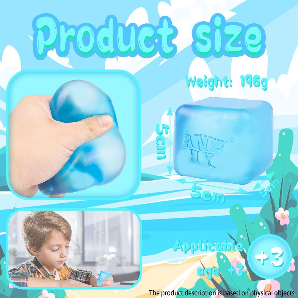 [MY Local Stock] 2PCS NeeDoh Nice Cube Calming Sensory Cube Stress ...