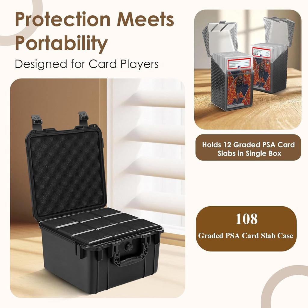 9 Pack Graded Card Storage Boxes with Portable Protective Case - PSA ...