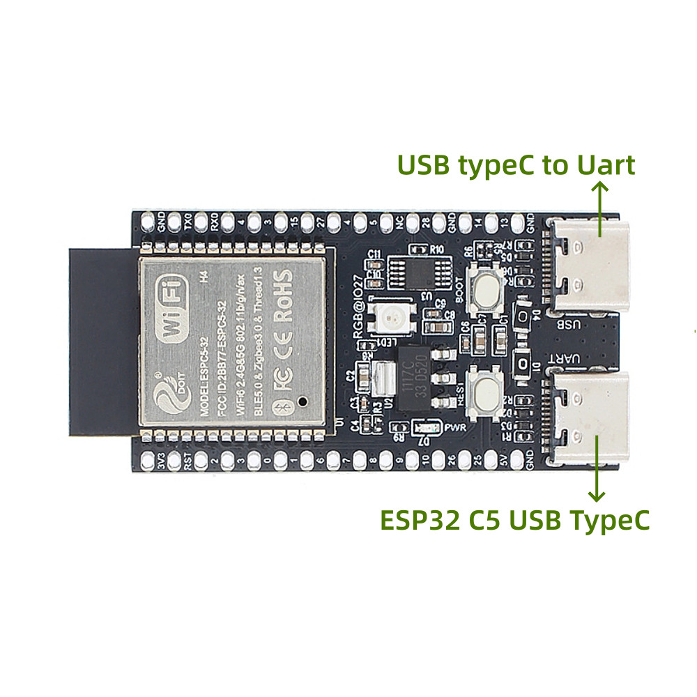 ESP32-C5-DevKitC-1 Development Board Dual-frequency 2.4G 5GHz WiFi ...