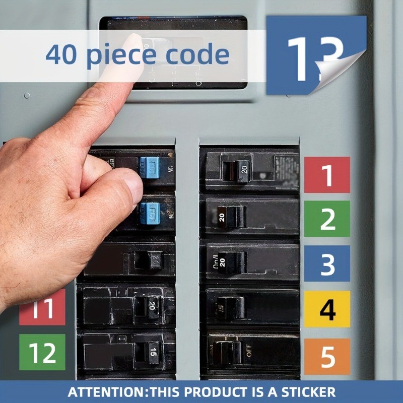 Circuit Breaker Label Kit with Marking Panel Handwritten Electrical ...