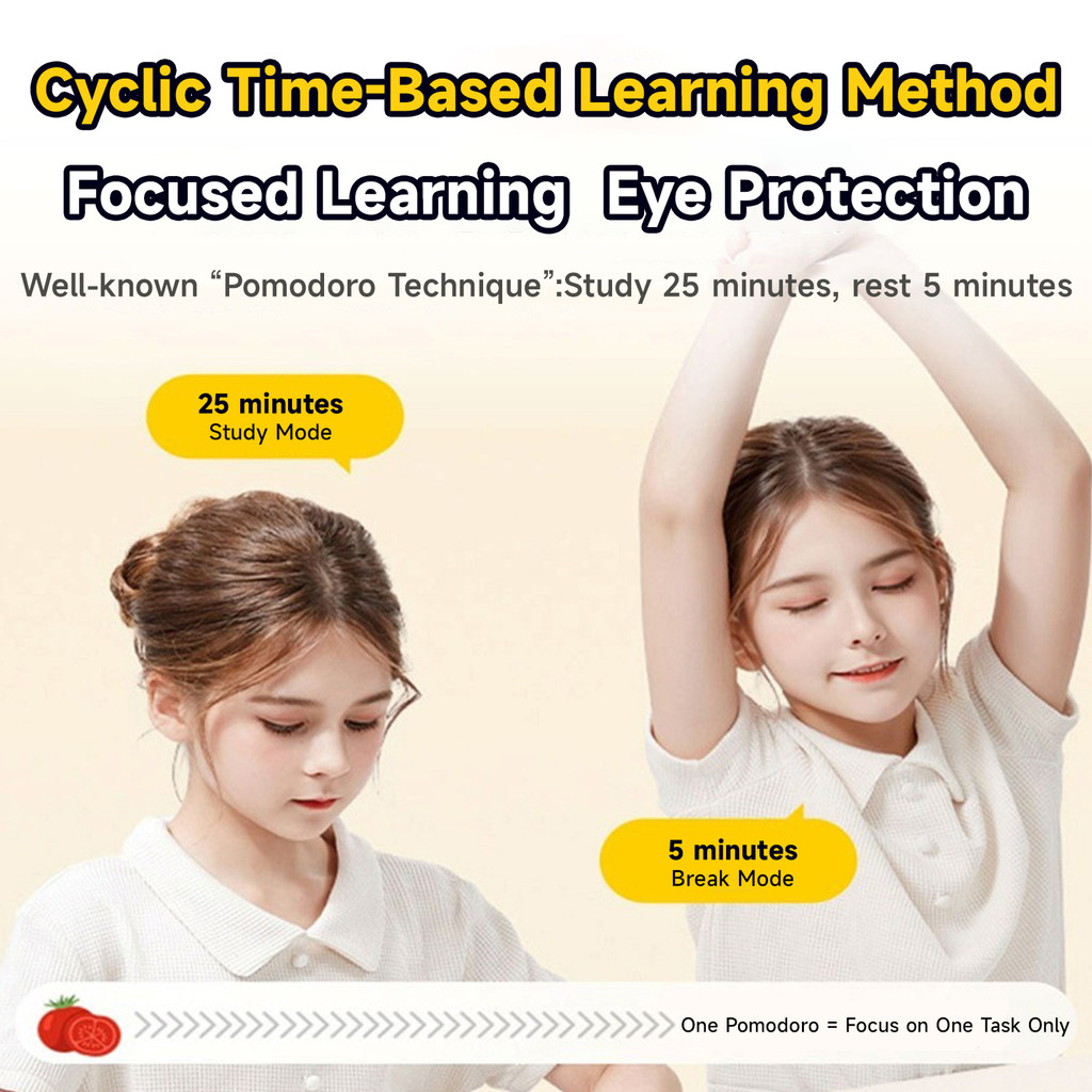 OwlPrince Large Screen Silent Timer Pomodoro Focus Clock for Study ...
