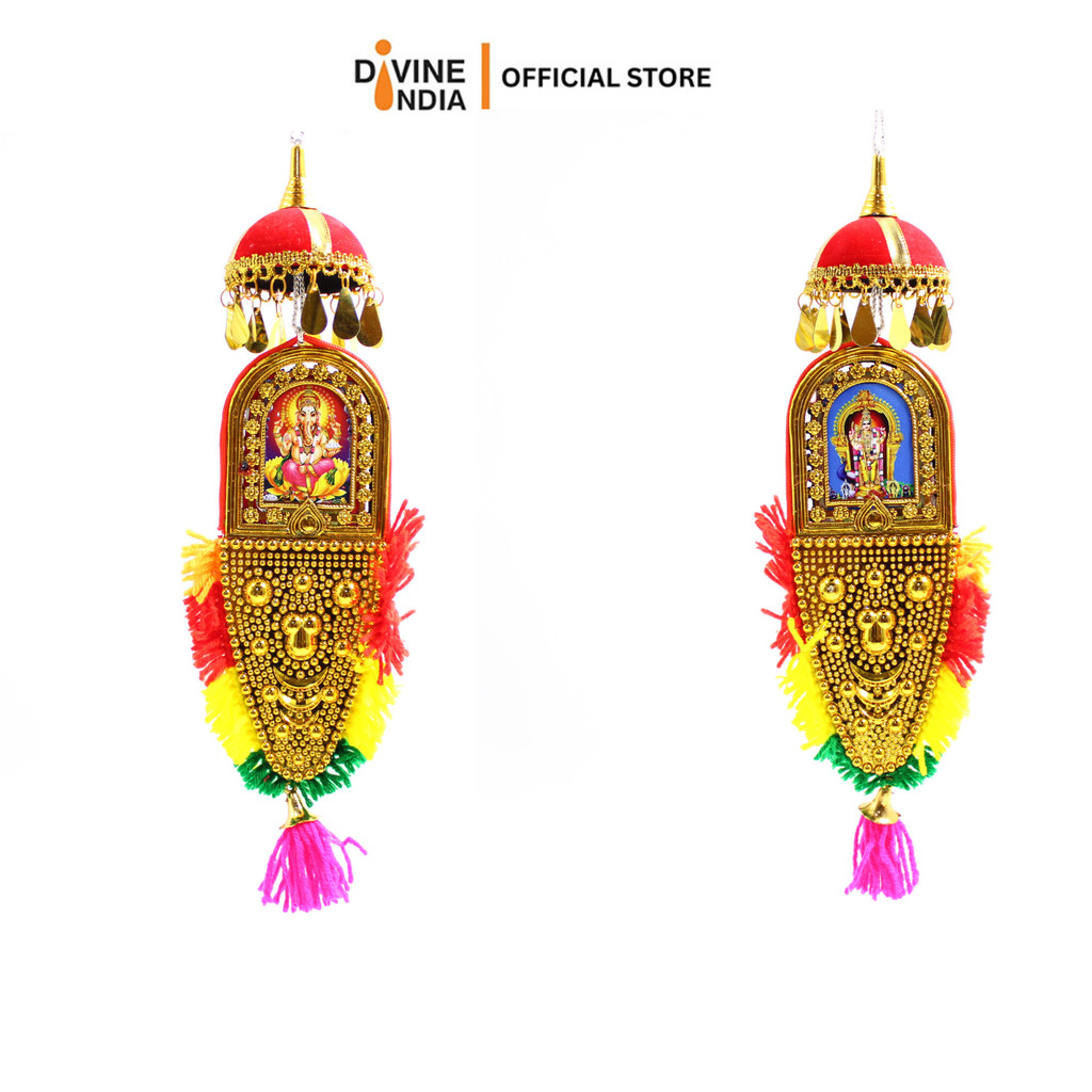 New Indian Assorted God Elephant Pattam Kerala Handicraft Double Sided ...