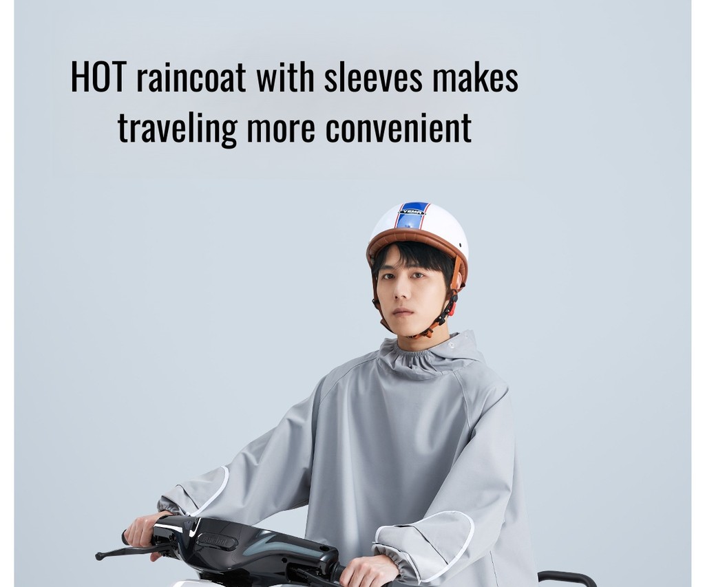 Cycling Raincoat Baju Hujan Waterproof Raincoat Tightened Cuffs Unisex ...