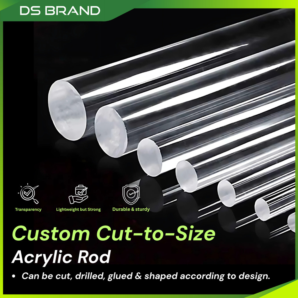 Acrylic Rod ( PMMA – Polymethyl Methacrylate ) Custom Cut-To-Size / Rod ...