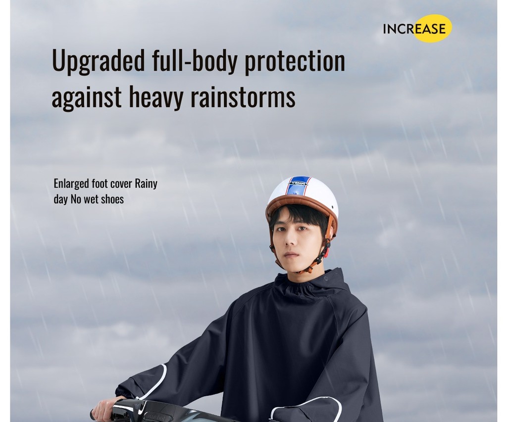 Cycling Raincoat Baju Hujan Waterproof Raincoat Tightened Cuffs Unisex ...