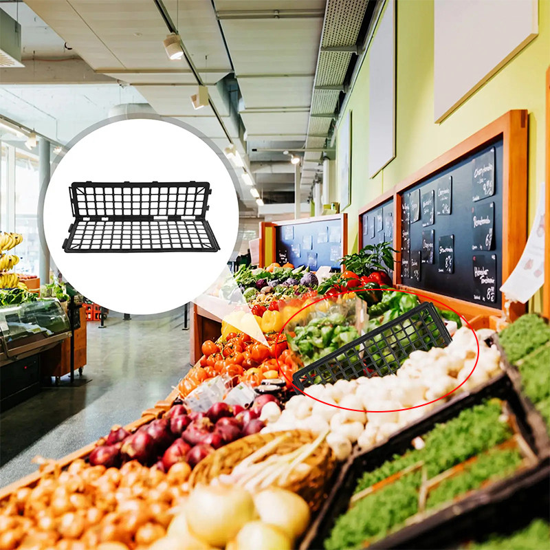 Fruit Fence Vegetable Divider Partition L-shape Shelf Guardrail Fresh ...