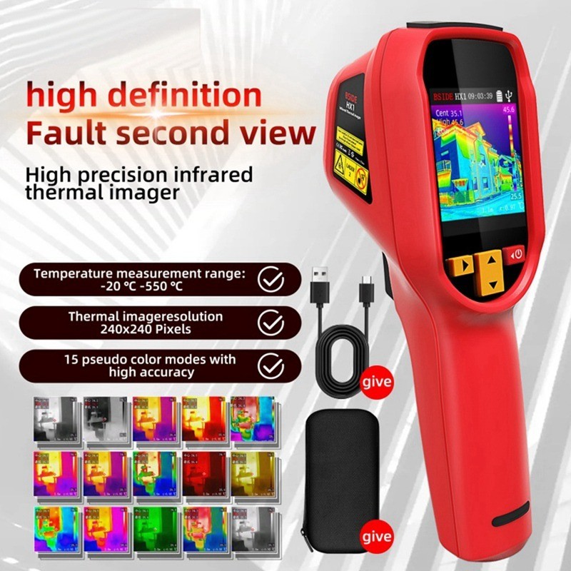 Handheld Infrared Thermal Imager Microbolometer Portable Radiometric ...
