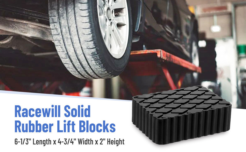 【Super Solid】Heavy Dut Car Scissor Lift Rubber Pad 2 Post Lift Jack ...