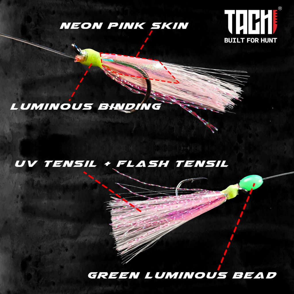 TACHI KIRA-KIRA Apollo Sabiki Luminous Day Night Fishing Apollo Rig ...