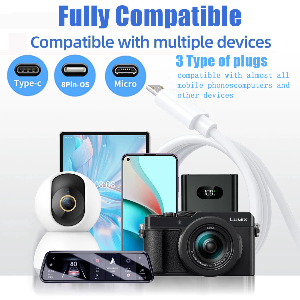 【Ready Stock】1M 2M 3M 5M 8M 10M Long USB Charging Cable For Micro Usb ...