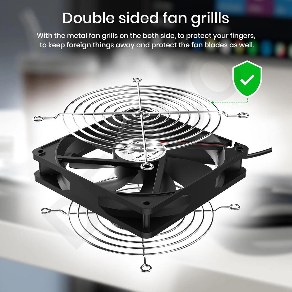 12cm high air volume exhaust fan 220V cabinet computer graphics card ...
