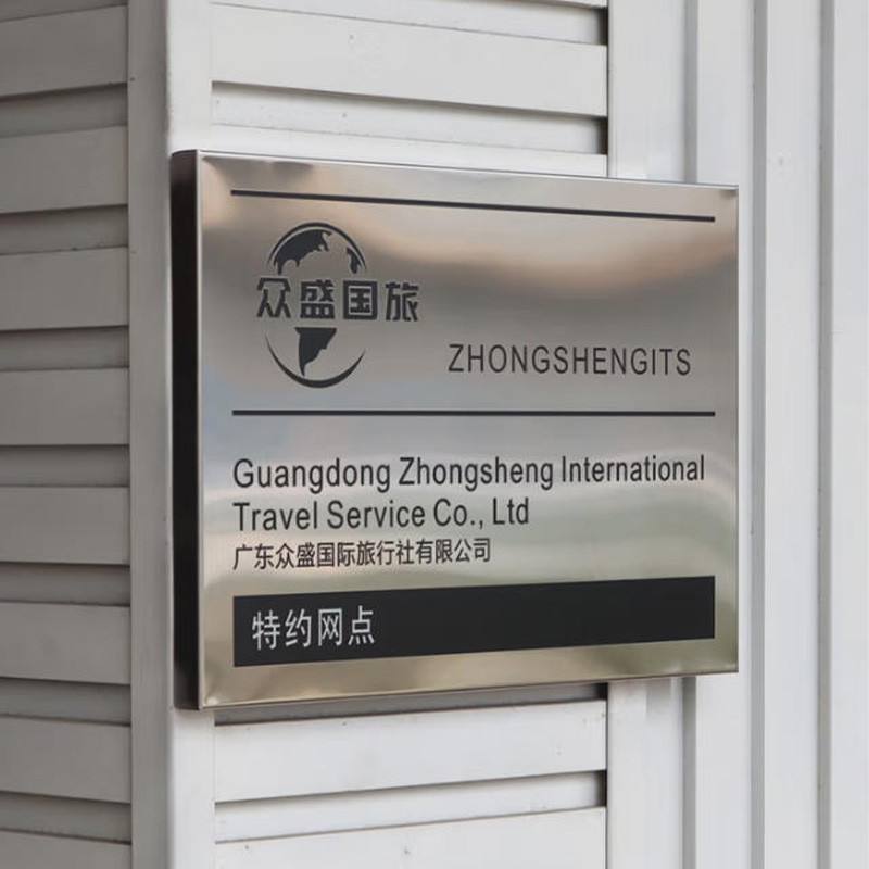 304 House number plate Stainless Steel Business Company Signboard UV ...