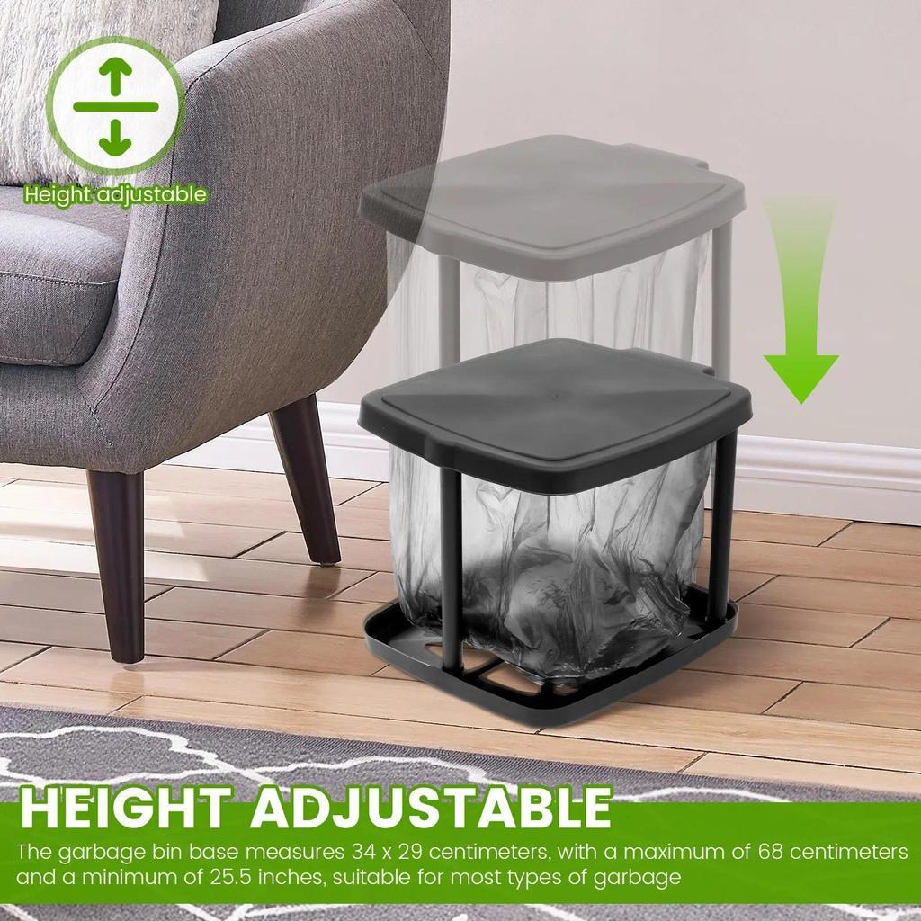 Trash Bag Holder Foldable Rubbish Bin Stand for Outdoor Camping/Indoor ...