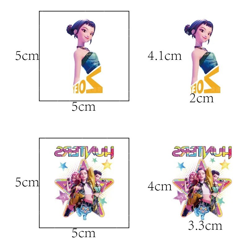 20Pcs/ Set Rumi Kpop Demon Hunters Temporary Tattoo Stickers Cute ...