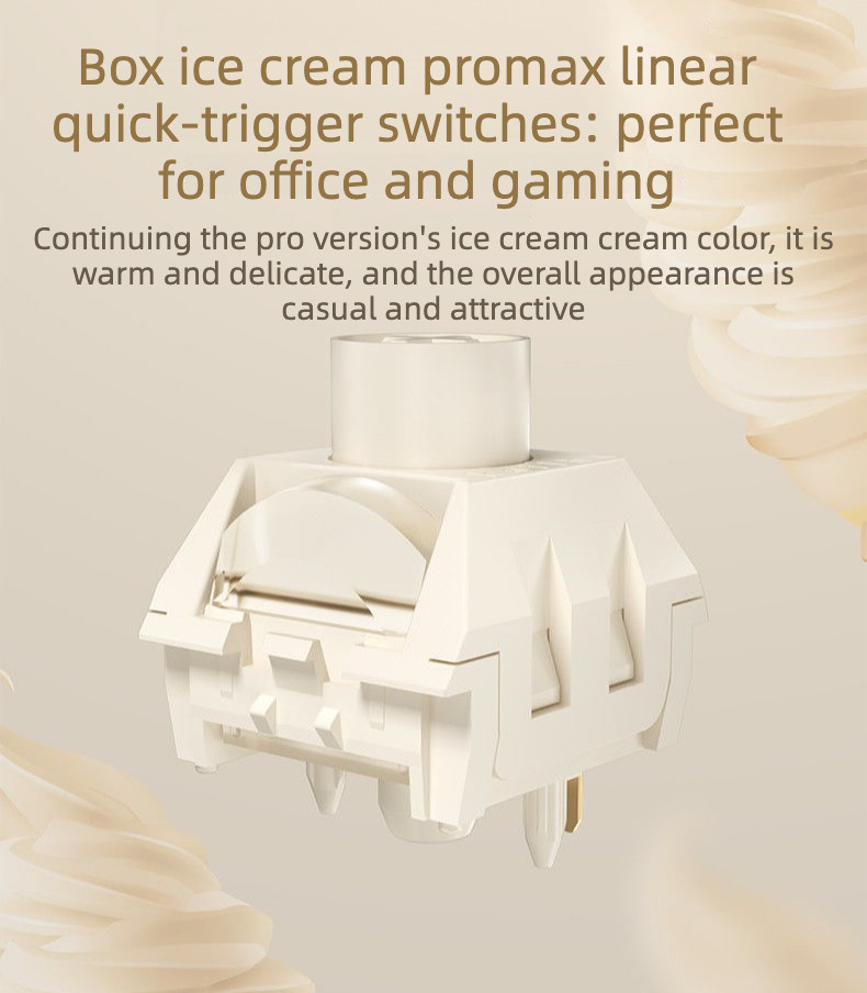 Kailh BOX Ice Cream Switch PRO MAX Full POM Light Guide Column 5 Pin ...