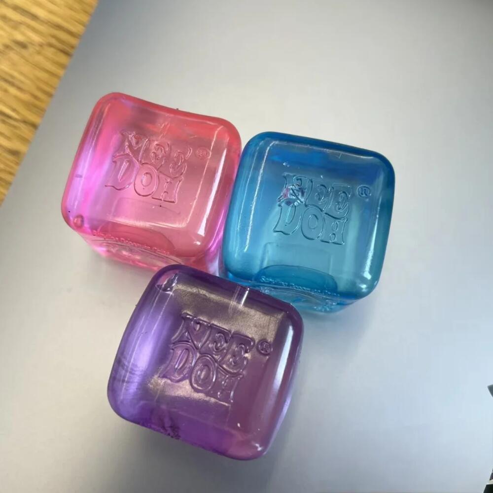 NeeDoh Nice Ice Mini Cube Baby Sensory Squeeze Toy Super Solid Squishy ...