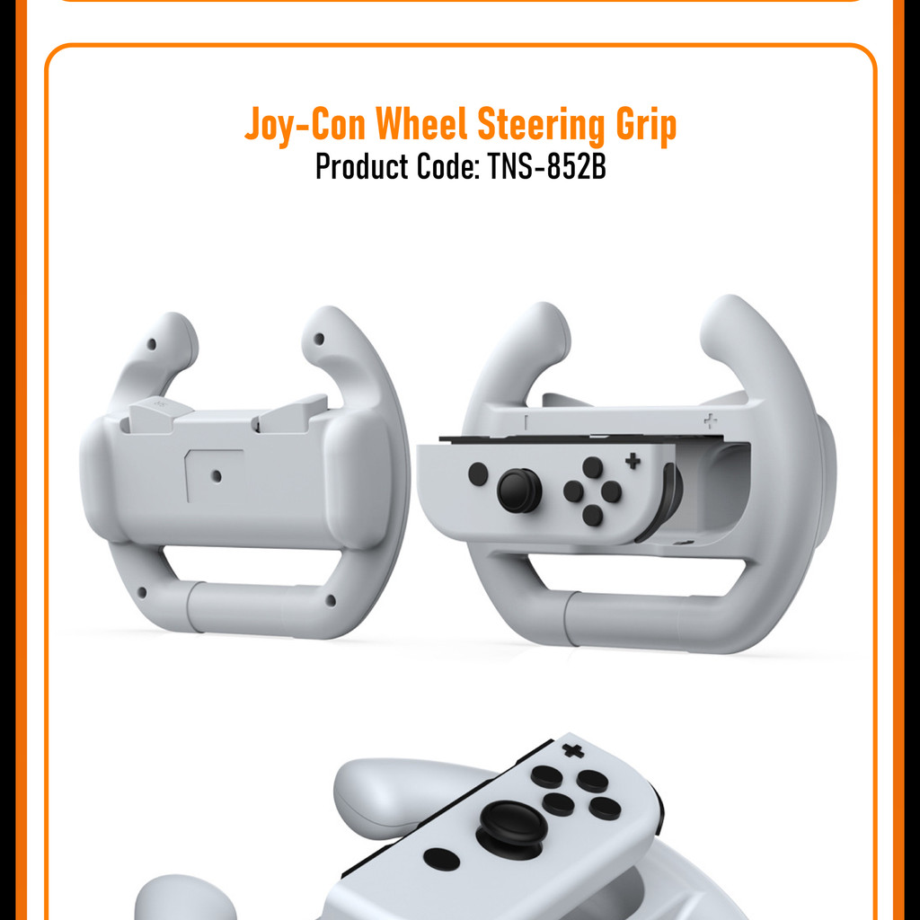 DOBE Nintendo Switch 2 OLED V1/V2 Joycon Steering Wheel Handle Holder ...