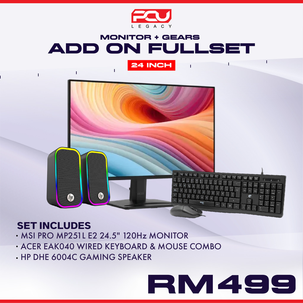 ADD-ON FULL SET PC PACKAGE (Only For Bundle PC) | Shopee Malaysia
