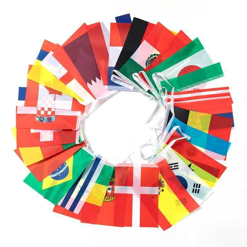 World Flag String Flags for World Cup Decorations 2026, 48/100/200 ...