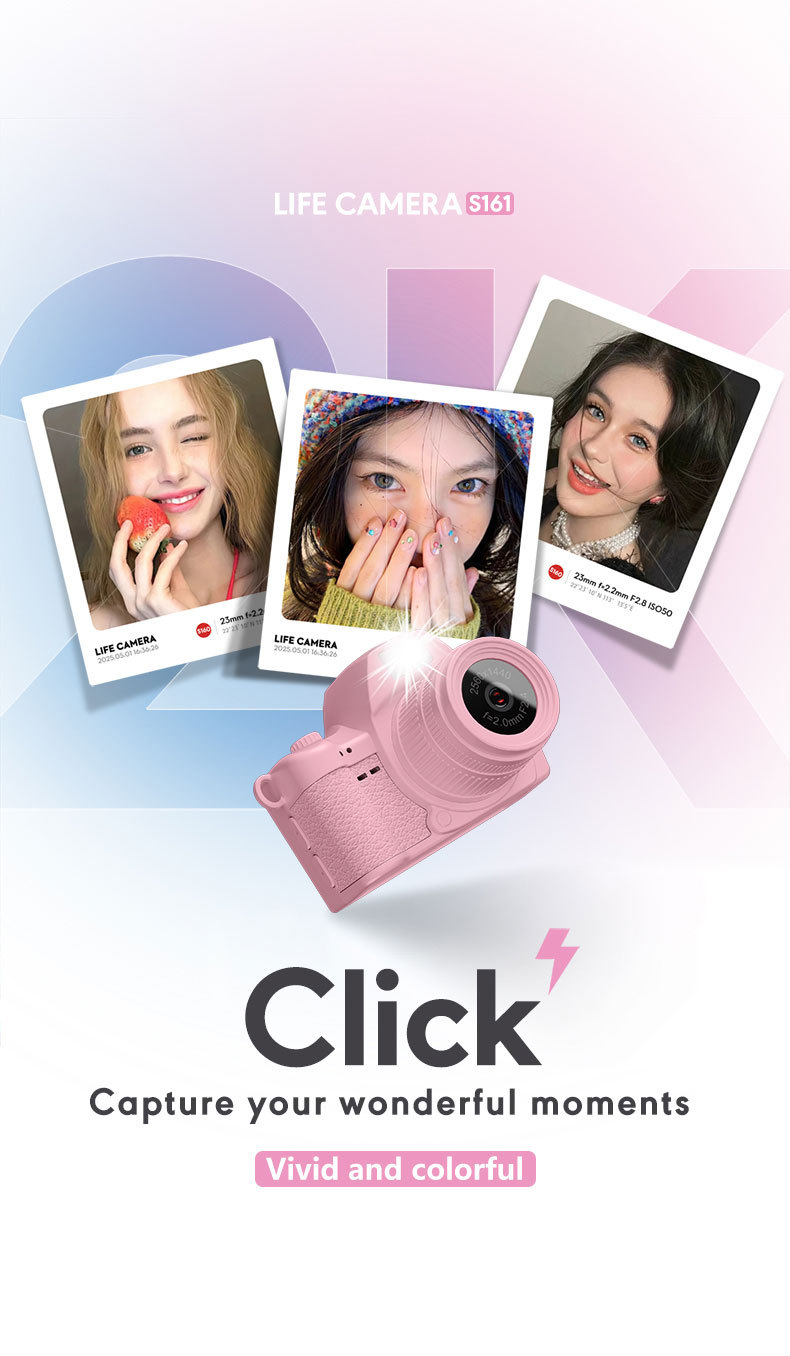 Mini digital camera takes photos and records videos in 1440p 2K High ...